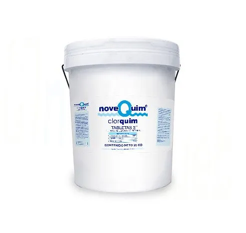 [407034 / QT3E-0020-NQ] TRICLORO TABLETA 3" CLORQUIM 20 KG