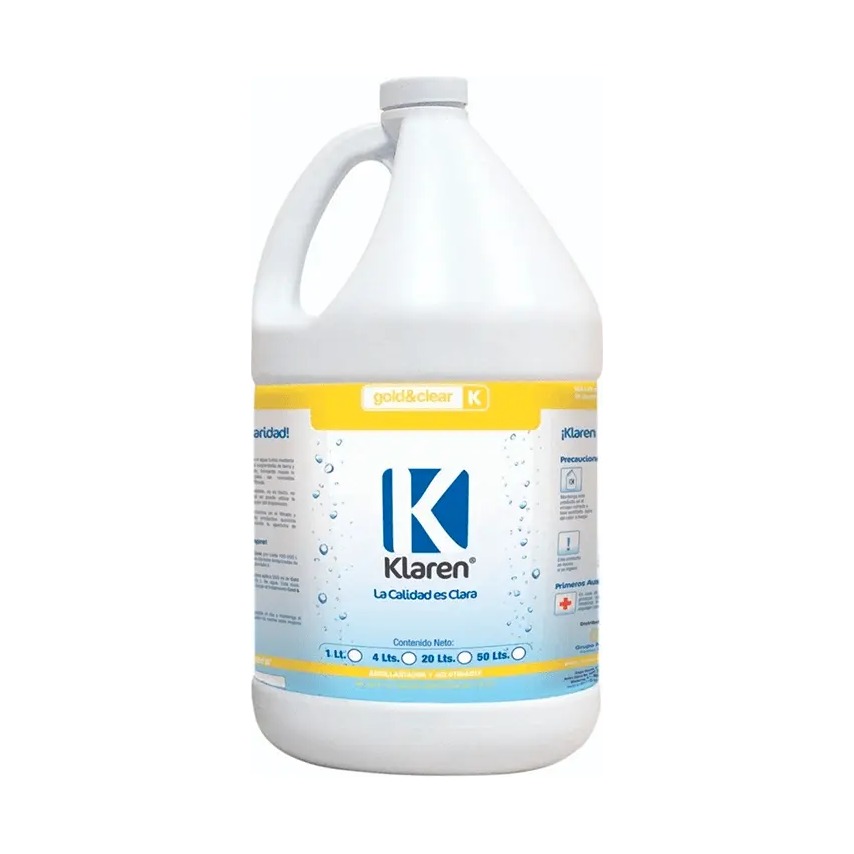 [404041] Gold & Clear Klaren 4 L container