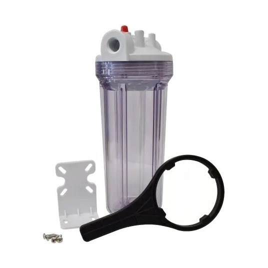Portacartucho claro #10 en 1/2", con purgador