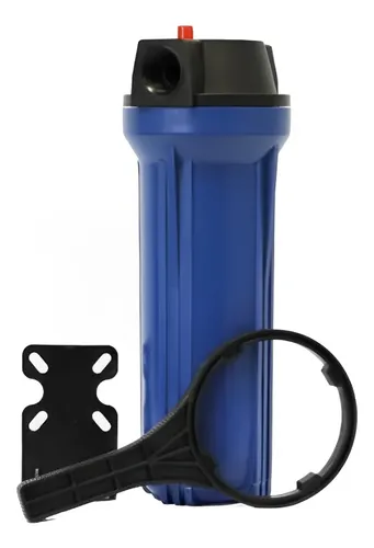 PORTACARTUCHO AZUL #10, 3/4" CON PURGADOR, BRACKET Y LLAVE