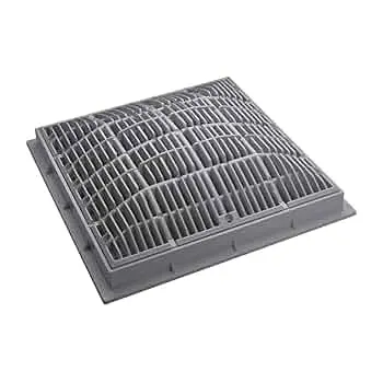 [113592G / 640-4727V] REJILLA Y MARCO 12" X 12" GRIS WATERWAY