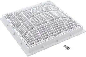 [640-4721 V] REJILLA Y MARCO 12"X12" BLANCA WATERWAY