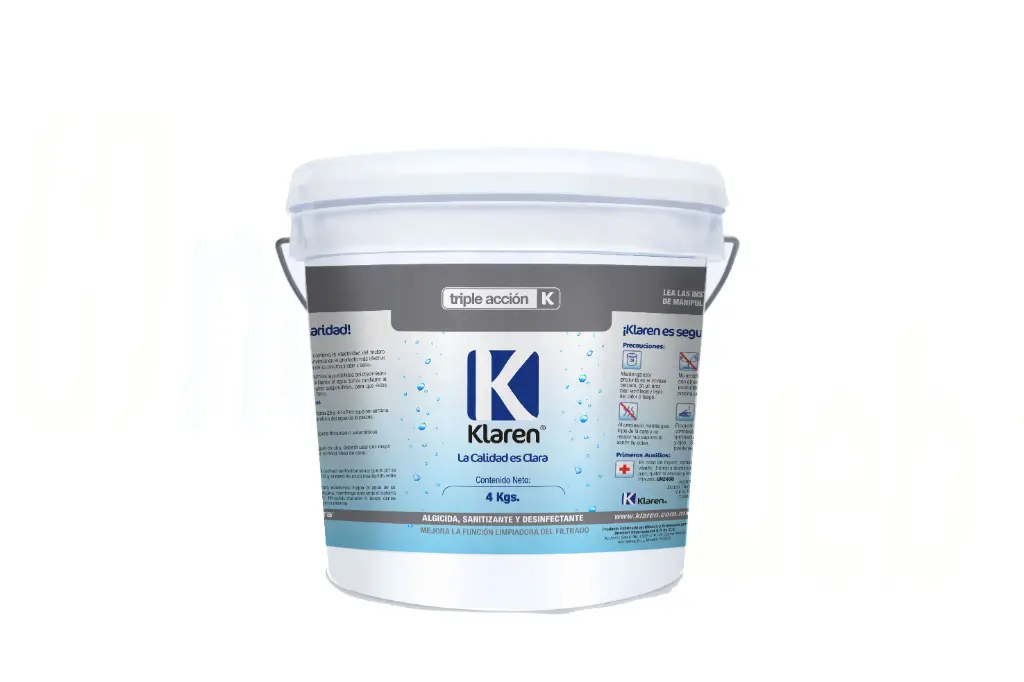 [403092 / QT3E-T004-KL] TABLETA TRIPLE ACCION KLAREN ENVASE DE 4 KG