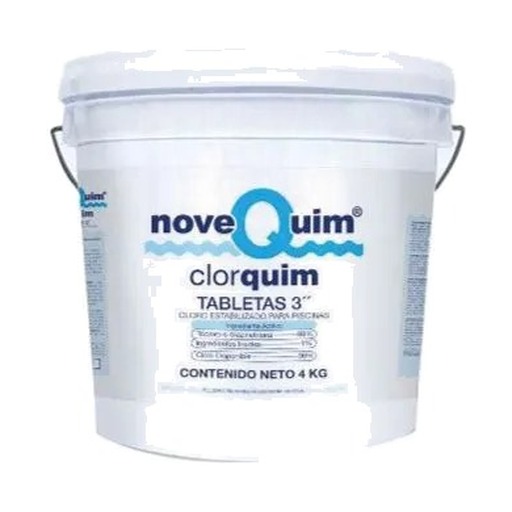 [407032 / QT3E-0004-NQ] Tricloro tabletas 3" Clorquim 4 kg