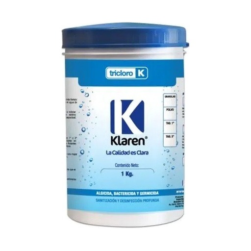 [403050 / QT3E-0001-KL] Tricloro tabletas 3" Klaren envase de 1 kg