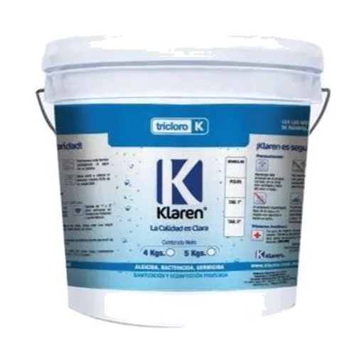 [402031 / QTPE-0005-KL] Tricloro polvo, Klaren, envase de 5 kg