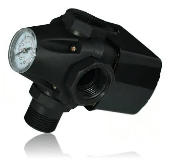 [AQPC-2 / PC-2B] VALVULA 3 VIAS CON PRESOSTATO 20-40 PSI Y MANOMETRO 0-90 PSI