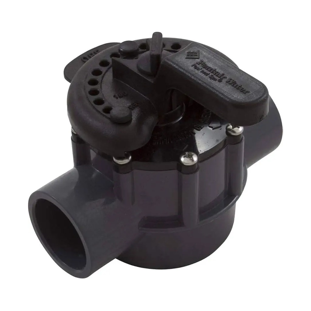 Pentair 2-way valve 11/2" x 2" ext, PVC, gray