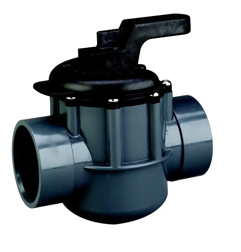 [116042-P / 263029] VALVULA PENTAIR DE DOS VIAS 2 " X 2 1/2 " EXT-PVC, GRIS