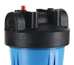 Porta filtro 4.5" x 20" azul negro 1.5" NPT PR