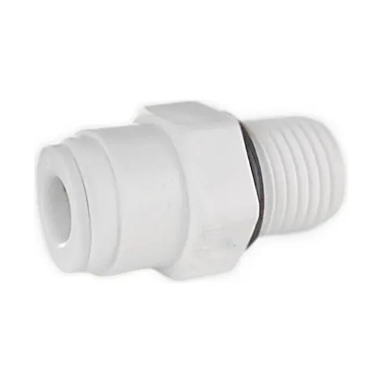 Conector macho Hydrofit 1/4" tubo x 1/4" rosca NPTF