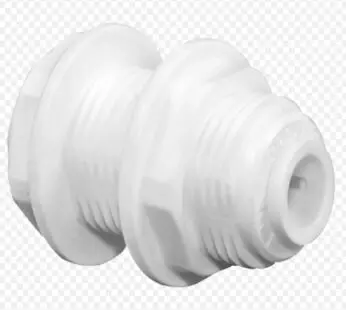 [HDF-BU04] TUBO UNION PASA TABIQUE 1/4" TUBO X 1/4"