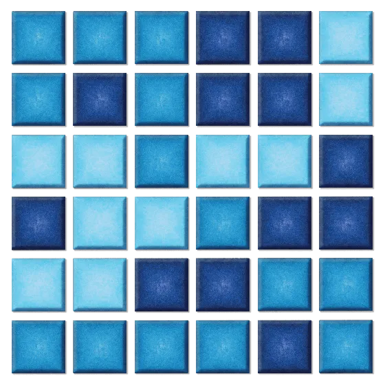 [MOSAIKV-A2141-PV2] MOSAICO AZUL 3 CON BASE EN PAPEL 2X2