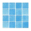 MOSAICO AZUL IBIZA CON BASE EN PAPEL 2.5X2.5