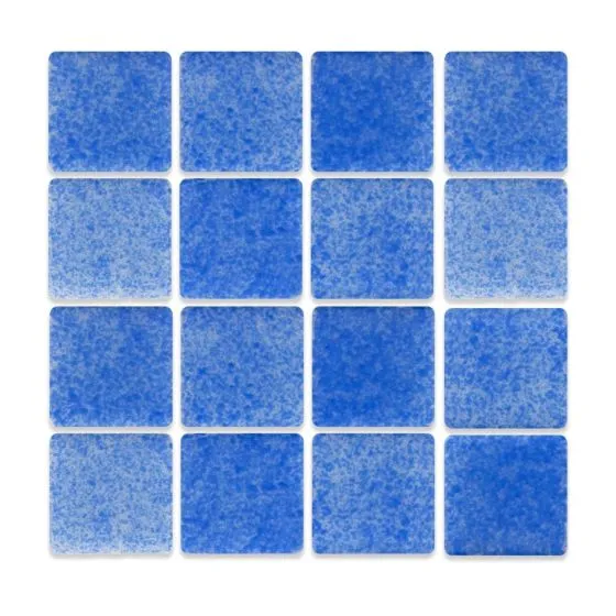 MOSAICO AZUL MALLORCA CON BASE EN PAPEL 2.5X2.5