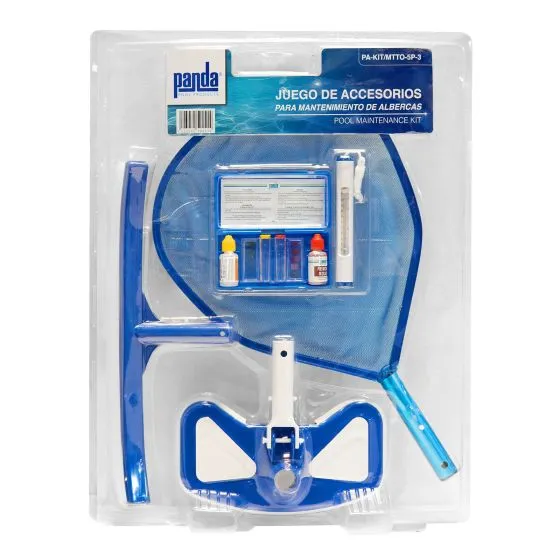 Kit de mantenimiento para piscinas #3, 5 piezas, Panda