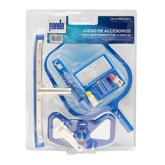 KIT DE MANTENIMIENTO PARA PISCINAS #4, 5 PIEZAS, PANDA