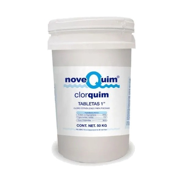 [401073 / TCCA-TAB.1" 90%] Trichlor 1" tablet Clorquim 50 kg
