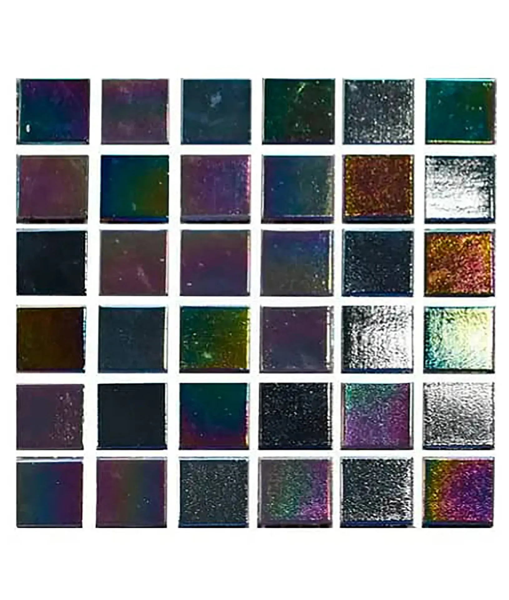 [750131-D] MAZCLA DIAMOND IRID DARK LAVA 2 X 2, M2