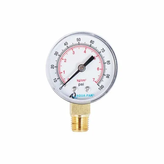 MANOMETRO SECO AQUAPAK 2" (0-100 PSI)
