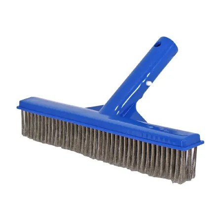 [PA-CEP-10RE-CX-PL] 10" straight brush with stainless steel bristles and plastic handle