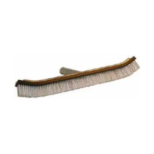 [012-001-A-005] Curved brush 18", mixed bristles with stainless steel handle