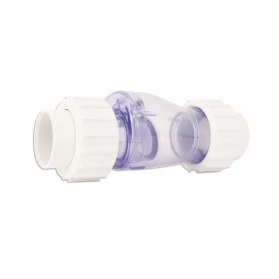 [PA-VC-1.5PVCRAC] VALVULA CHECK TRANSPARENTE 1.5" CEMENTAR, PANDA