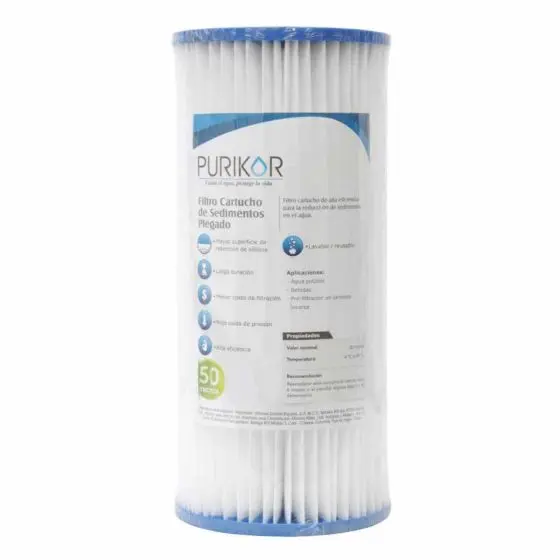 [PKCPL4.5X20X50] CARTUCHO PLEGADO 20 X 4.5, 50 MICRAS